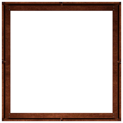 Pflanzkübel Rostig 80x80x30 cm Wetterfester Stahl