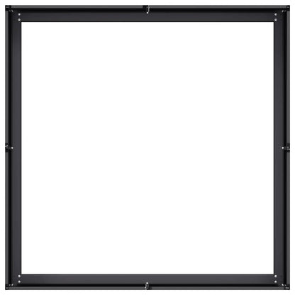 Pflanzkübel Schwarz 100x100x30 cm Stahl