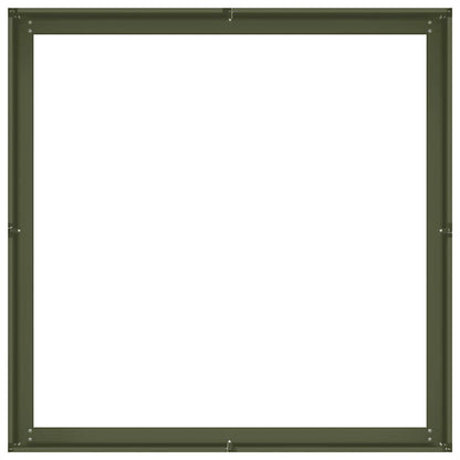 vidaXL Pflanzkübel Olivgrün 100x100x30 cm Stahl