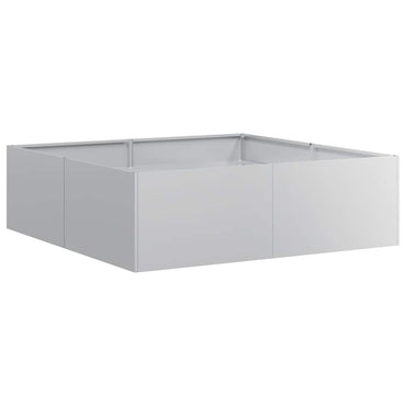 vidaXL Pflanzkübel 100x100x30 cm Verzinkter Stahl