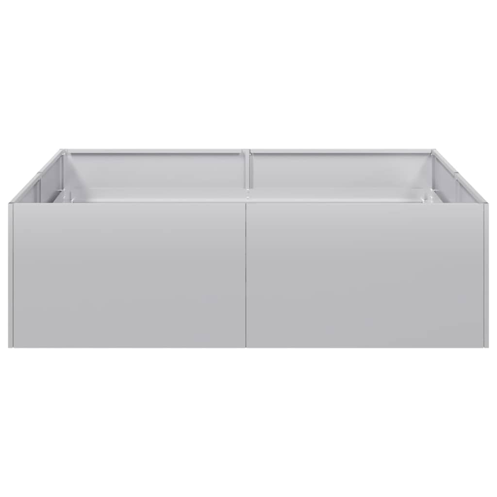 vidaXL Pflanzkübel 100x100x30 cm Verzinkter Stahl