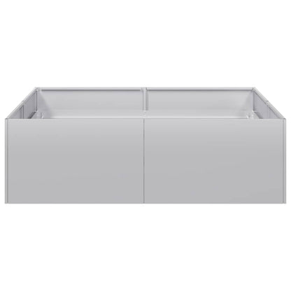 vidaXL Pflanzkübel 100x100x30 cm Verzinkter Stahl