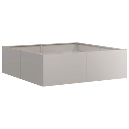vidaXL Pflanzkübel Rostig 100x100x30 cm Wetterfester Stahl