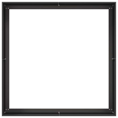 Pflanzkübel Schwarz 100x100x40 cm Stahl