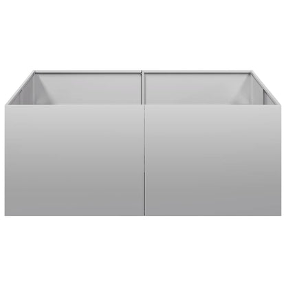 vidaXL Pflanzkübel 100x100x40 cm Verzinkter Stahl