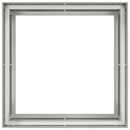 vidaXL Pflanzkübel 100x100x80 cm Edelstahl
