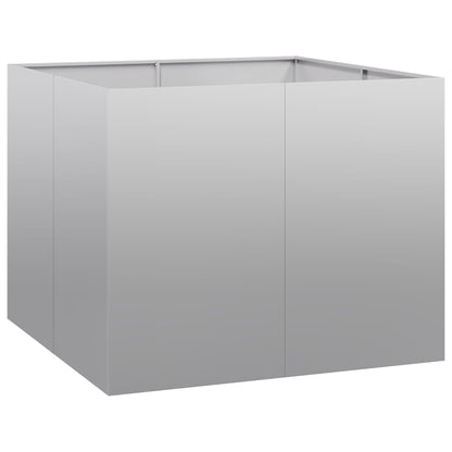 vidaXL Pflanzkübel 100x100x80 cm Verzinkter Stahl