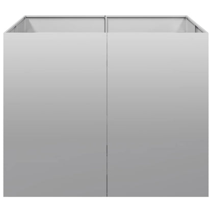 vidaXL Pflanzkübel 100x100x80 cm Verzinkter Stahl