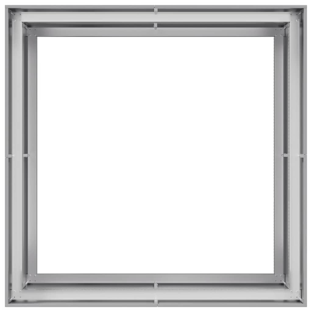 vidaXL Pflanzkübel 100x100x80 cm Verzinkter Stahl