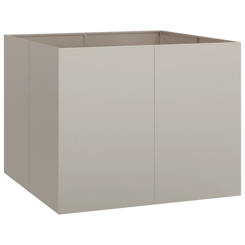 vidaXL Pflanzkübel Rostig 100x100x80 cm Wetterfester Stahl