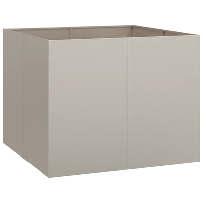vidaXL Pflanzkübel Rostig 100x100x80 cm Wetterfester Stahl
