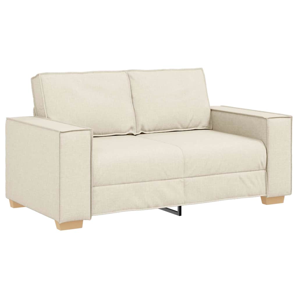 vidaXL Sofa Set 3 pcs Beige Leinenmischgewebe