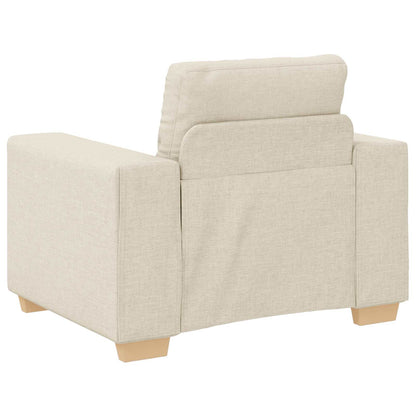 vidaXL Sofa 3 pcs Beige 221 x 80 x 80 cm Leinenmischgewebe