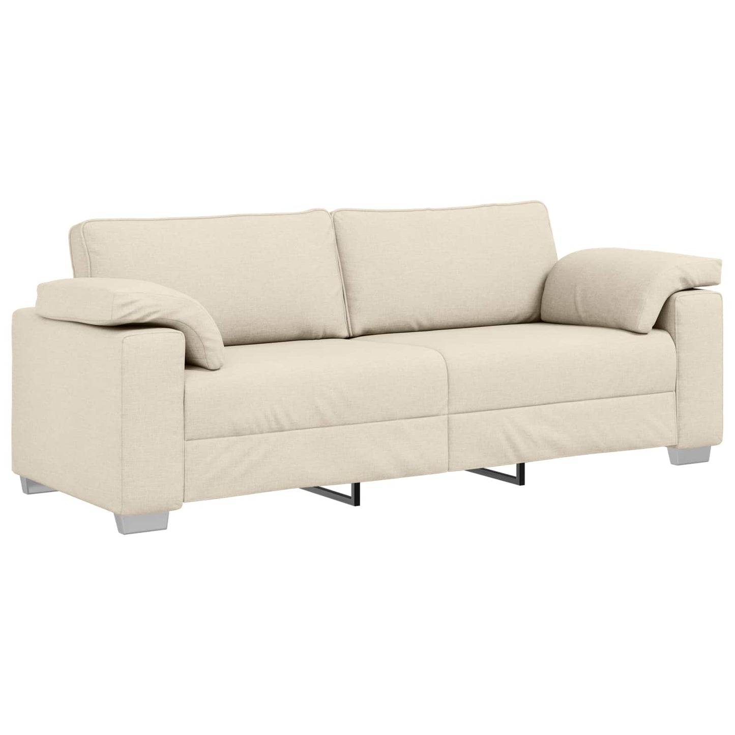 vidaXL Sofa 3 pcs Beige 219 x 80 x 82 cm Leinenmischgewebe