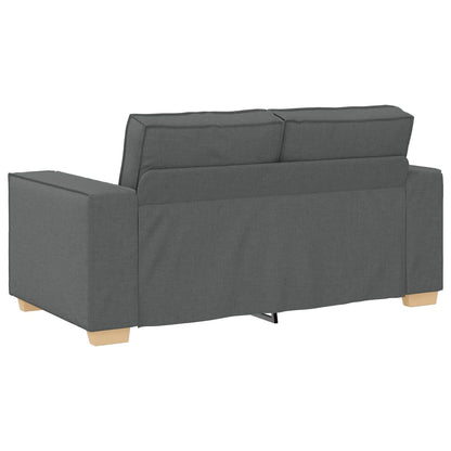 vidaXL Sofa 3 pcs Dunkelgrau 220 x 80 x 84 cm Leinenmischgewebe