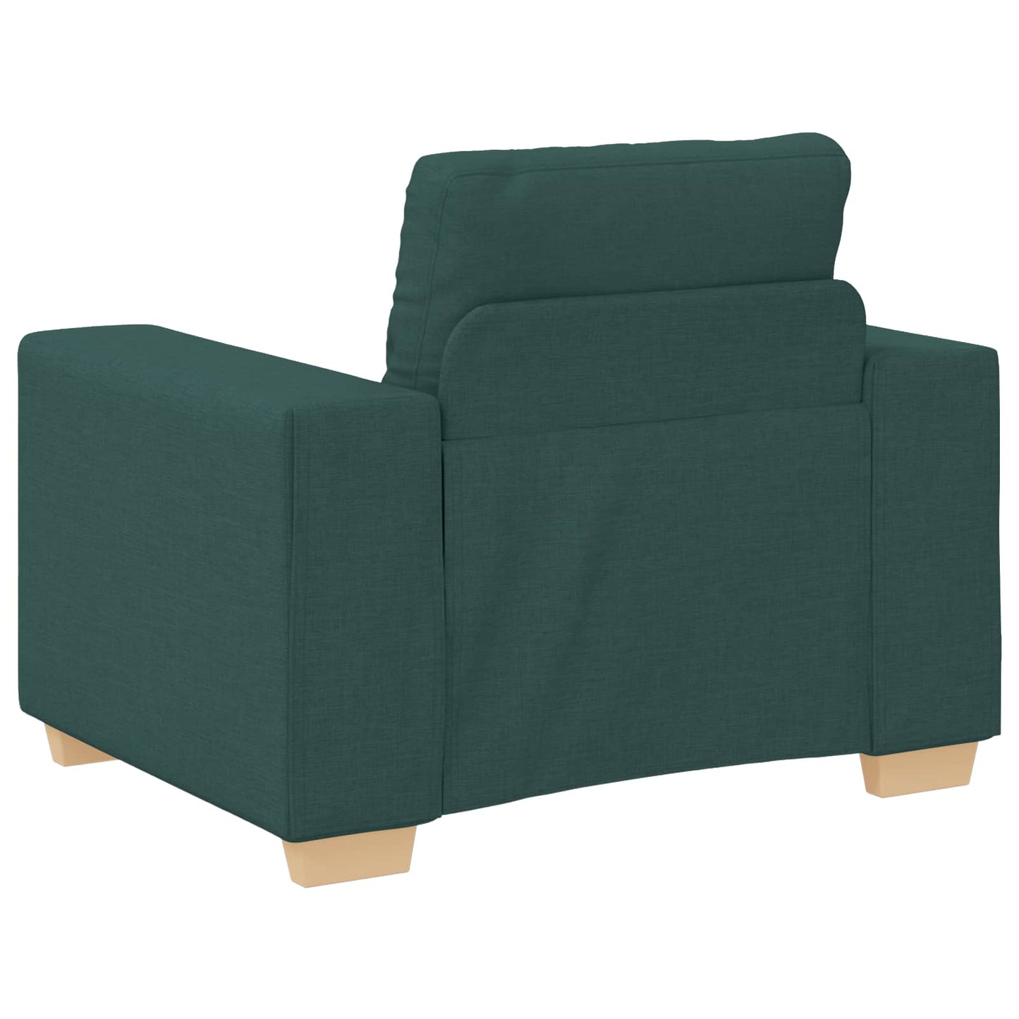 vidaXL Sofa 3 pcs Dunkelgrün Leinenmischgewebe