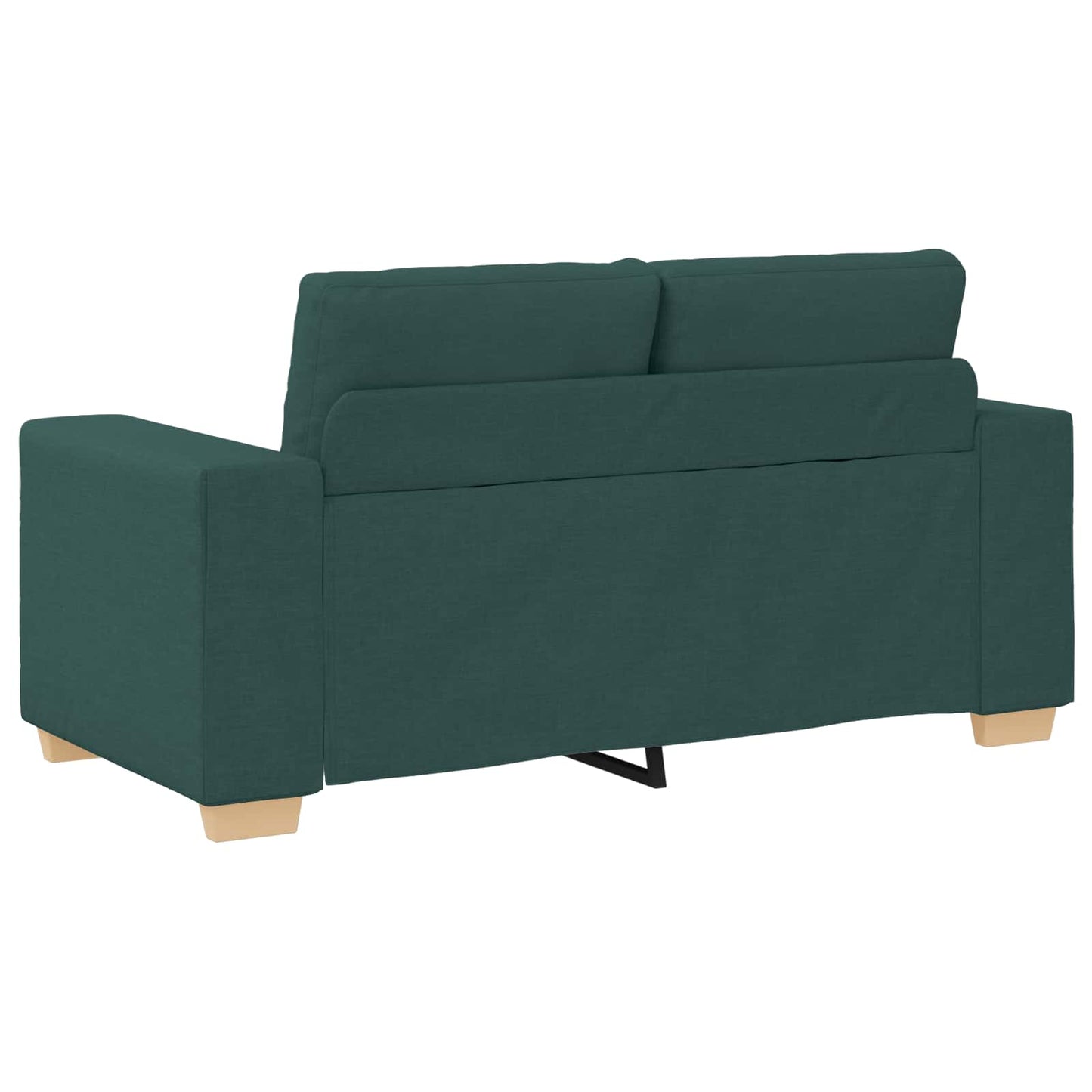 vidaXL Sofa 3 pcs Dunkelgrün Leinenmischgewebe