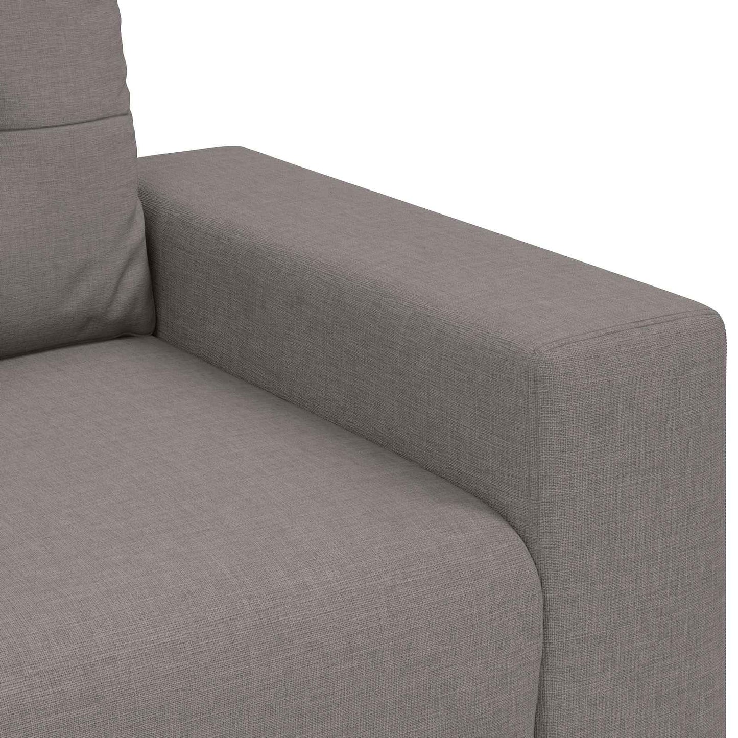 vidaXL Sofa 3 pcs Taupe 221 x 80 x 80 cm Leinenmischgewebe