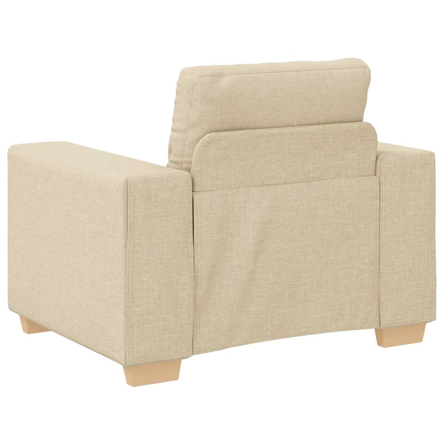 vidaXL Sofa Set Creme Stoff
