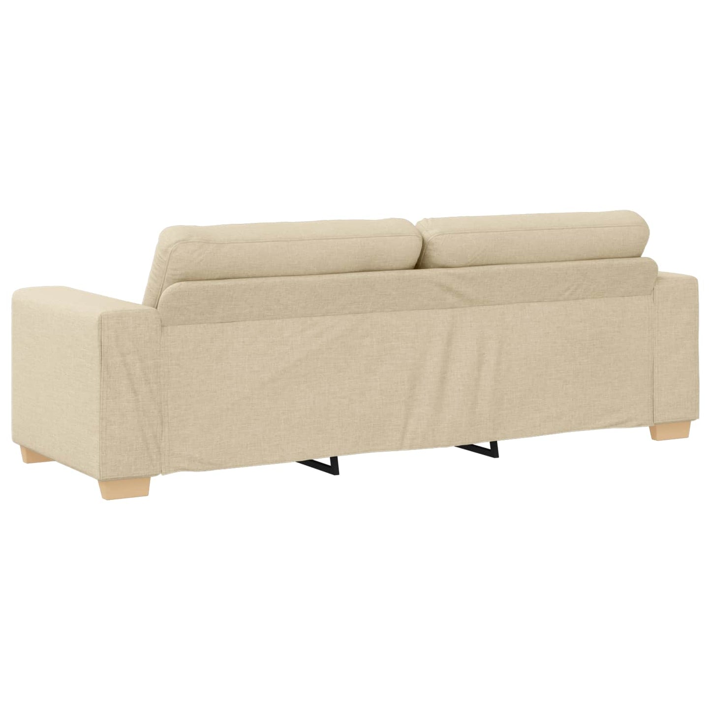 vidaXL Sofa Set Creme Stoff