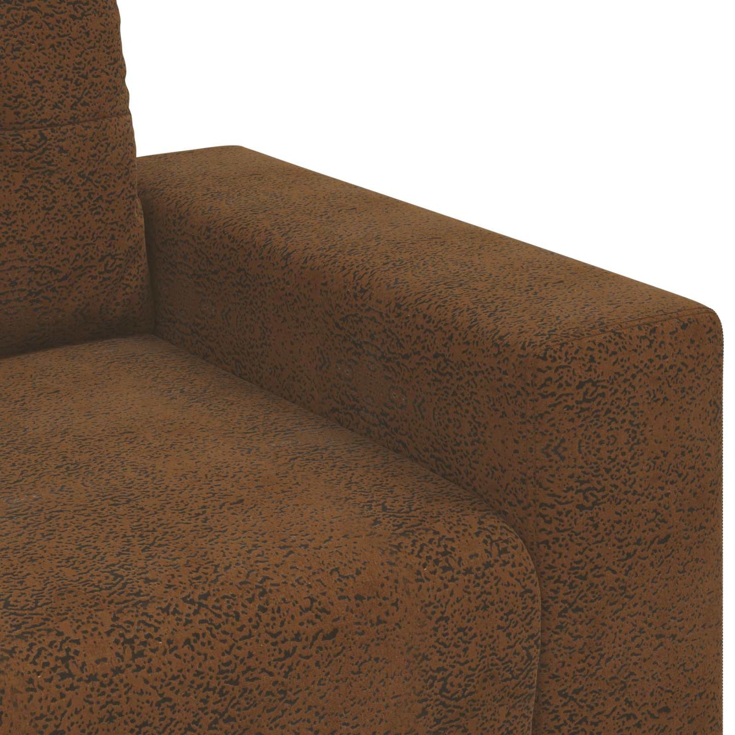 vidaXL Sofa 3 pcs Braun 221 x 80 x 80 cm Leinenmischgewebe