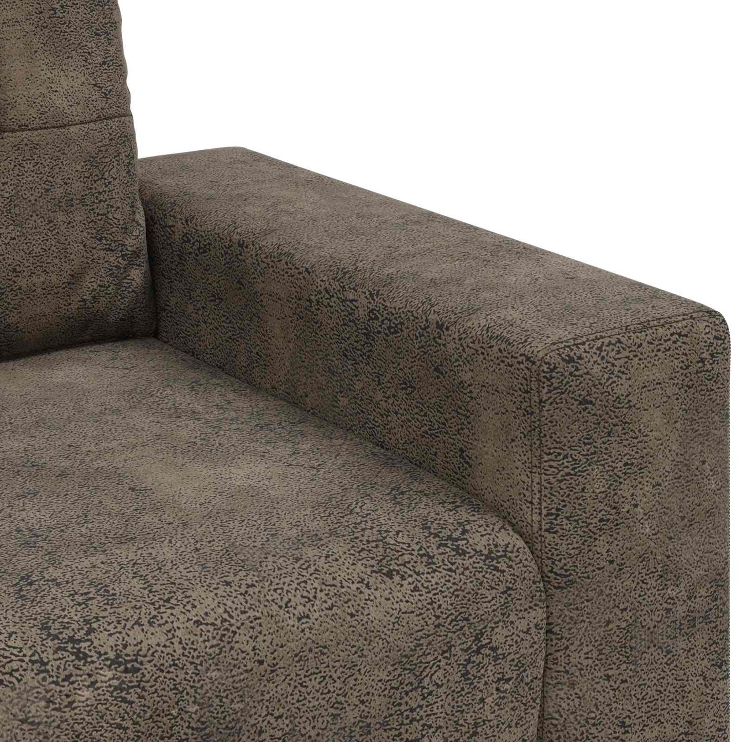 vidaXL Sofa 3 pcs Dunkelgrau 221 x 80 x 80 cm Leinenmischgewebe