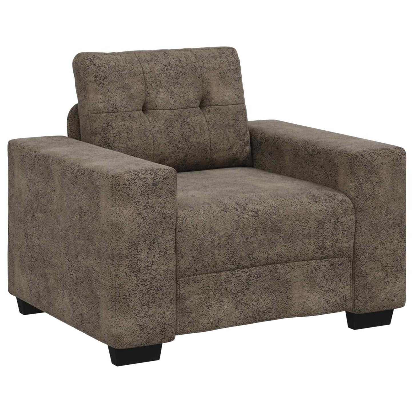 vidaXL Sofa 3 pcs Dunkelgrau 221 x 80 x 80 cm Leinenmischgewebe