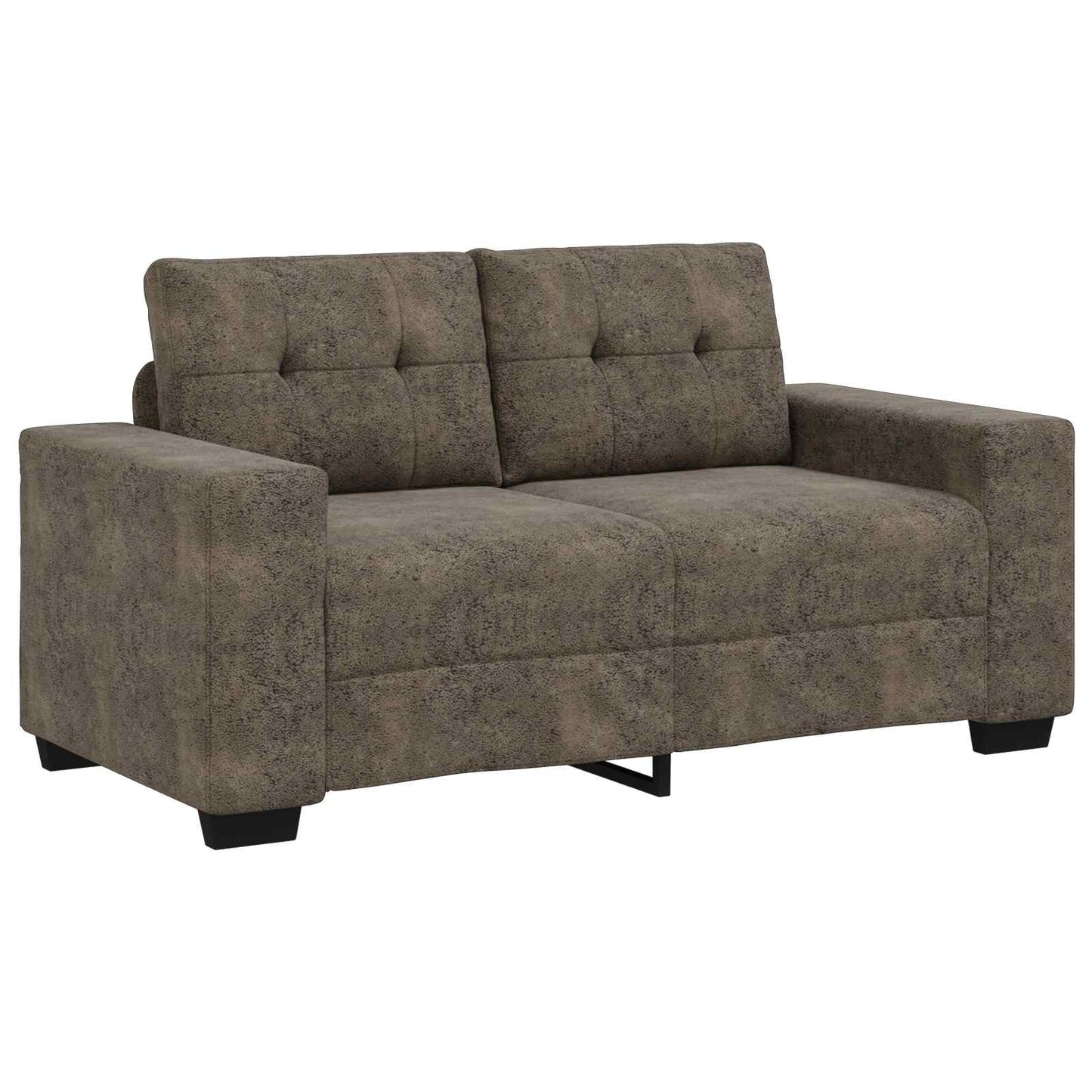 vidaXL Sofa 3 pcs Dunkelgrau 221 x 80 x 80 cm Leinenmischgewebe