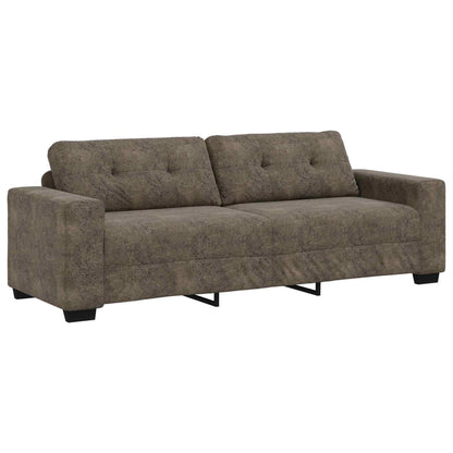 vidaXL Sofa 3 pcs Dunkelgrau 221 x 80 x 80 cm Leinenmischgewebe