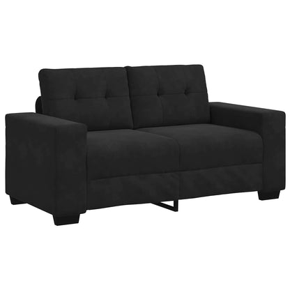 vidaXL Sofa Set 3 pcs Schwarz 221 x 80 x 80 cm Samt