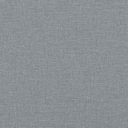 3-tlg. Sofagarnitur mit Kissen Hellgrau Stoff