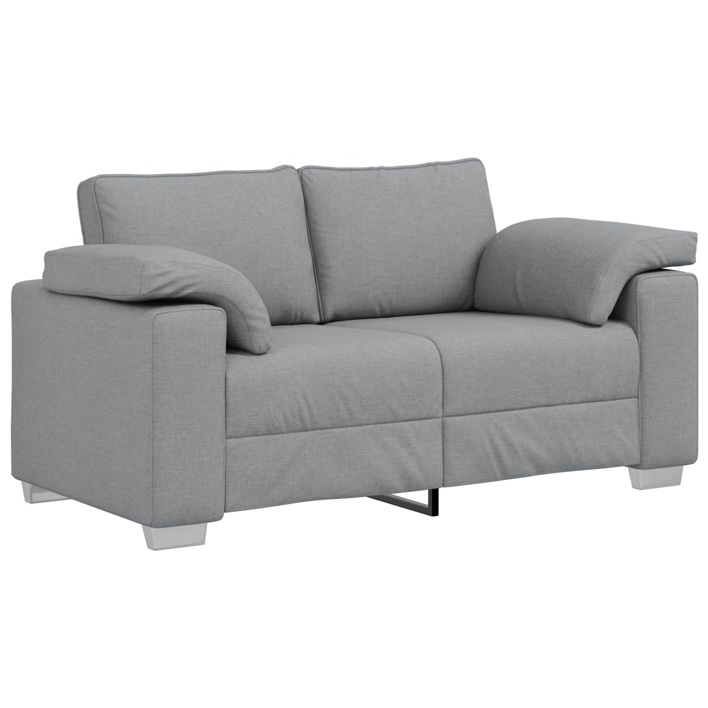 vidaXL Sofa 3 pcs Hellgrau 219 x 80 x 82 cm Leinenmischgewebe