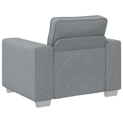 vidaXL Sofa 3 pcs Hellgrau 219 x 80 x 82 cm Leinenmischgewebe
