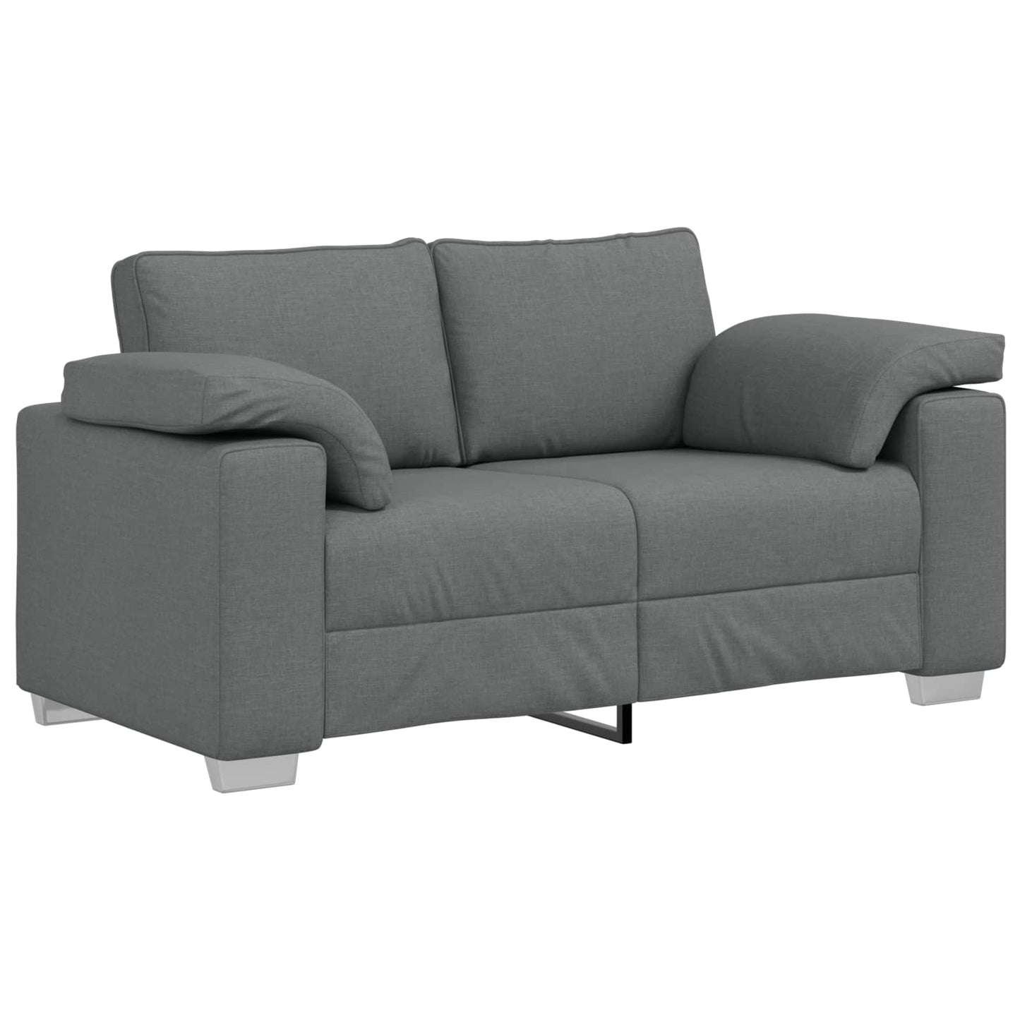 vidaXL Sofa 3 pcs Dunkelgrau 219 x 80 x 82 cm Leinenmischgewebe