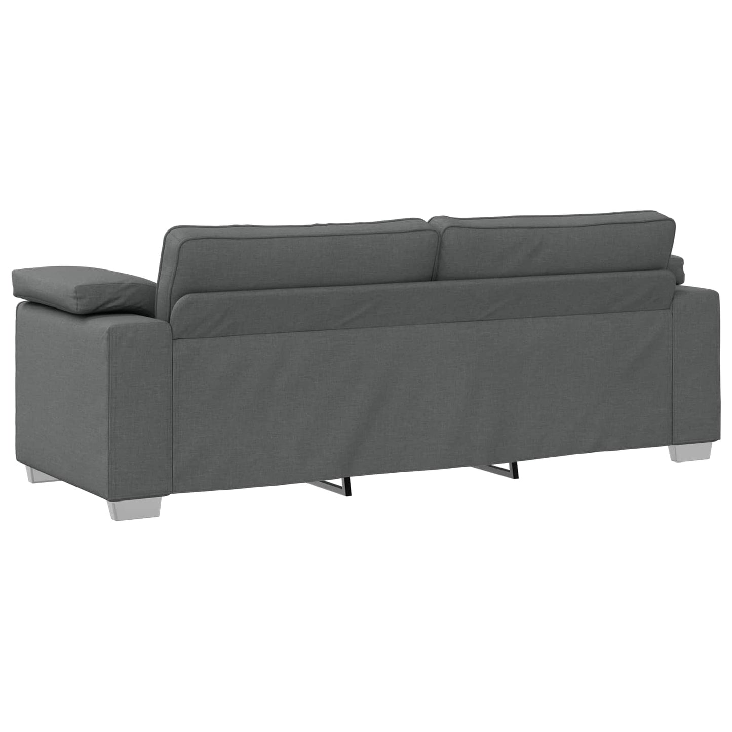 vidaXL Sofa 3 pcs Dunkelgrau 219 x 80 x 82 cm Leinenmischgewebe