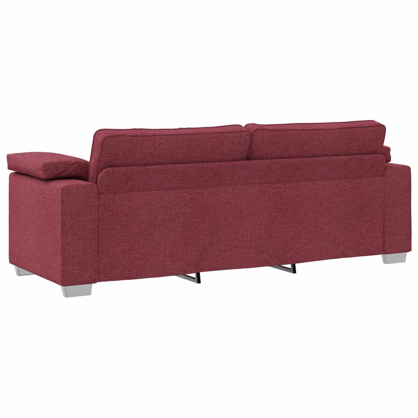 vidaXL Sofa 3 pcs Wind Rot 219 x 80 x 82 cm Leinenmischgewebe