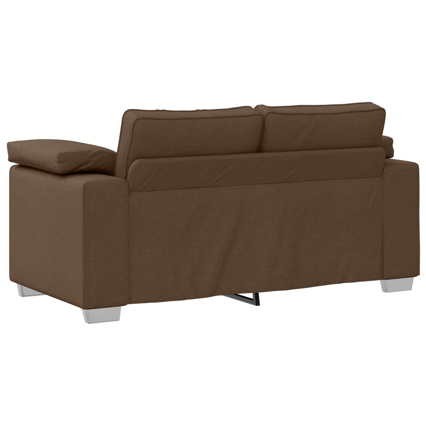 vidaXL Canapé 3 places Marron 219 x 80 x 82 cm Tissu mélangé lin