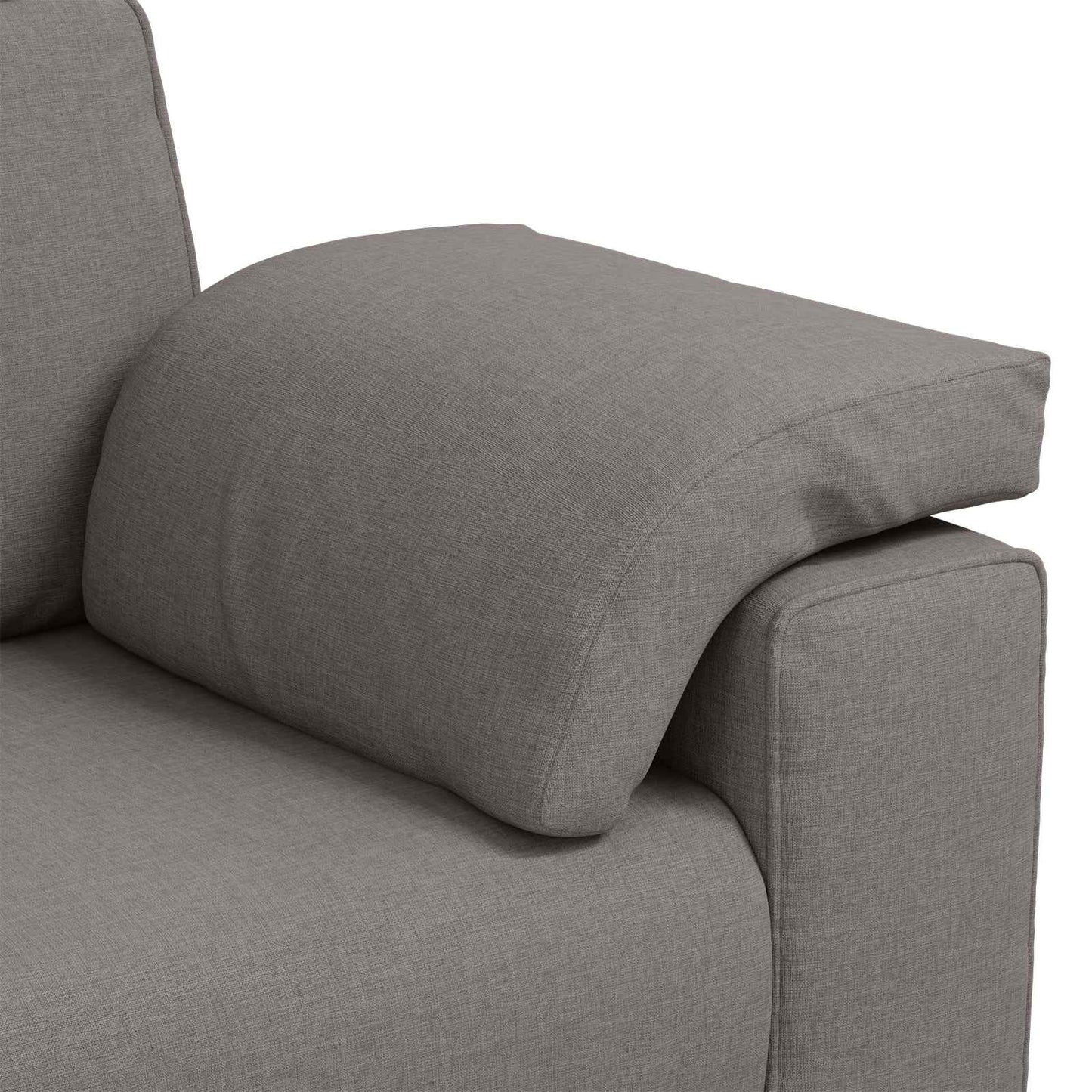 vidaXL Sofa 3 pcs Taupe 219 x 80 x 82 cm Leinenmischgewebe
