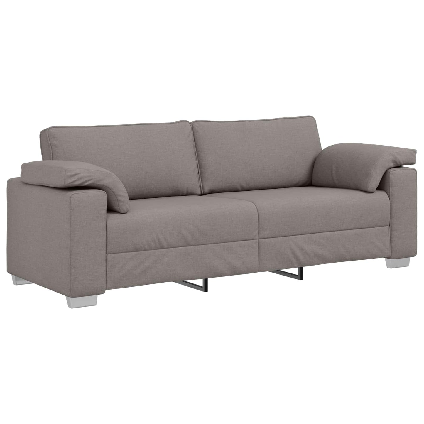 vidaXL Sofa 3 pcs Taupe 219 x 80 x 82 cm Leinenmischgewebe