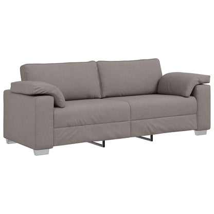 vidaXL Sofa 3 pcs Taupe 219 x 80 x 82 cm Leinenmischgewebe