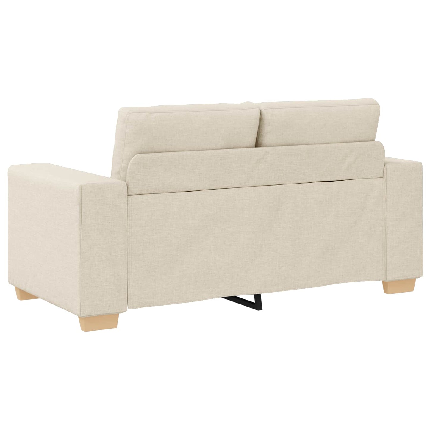 Sofa 2 pcs Beige 221 x 80 x 80 cm Leinenmischgewebe