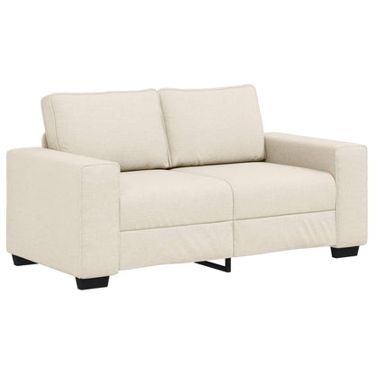 Sofa 2 pcs Beige 221 x 80 x 82 cm Leinenmischgewebe