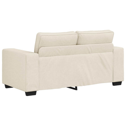 Sofa 2 pcs Beige 221 x 80 x 82 cm Leinenmischgewebe