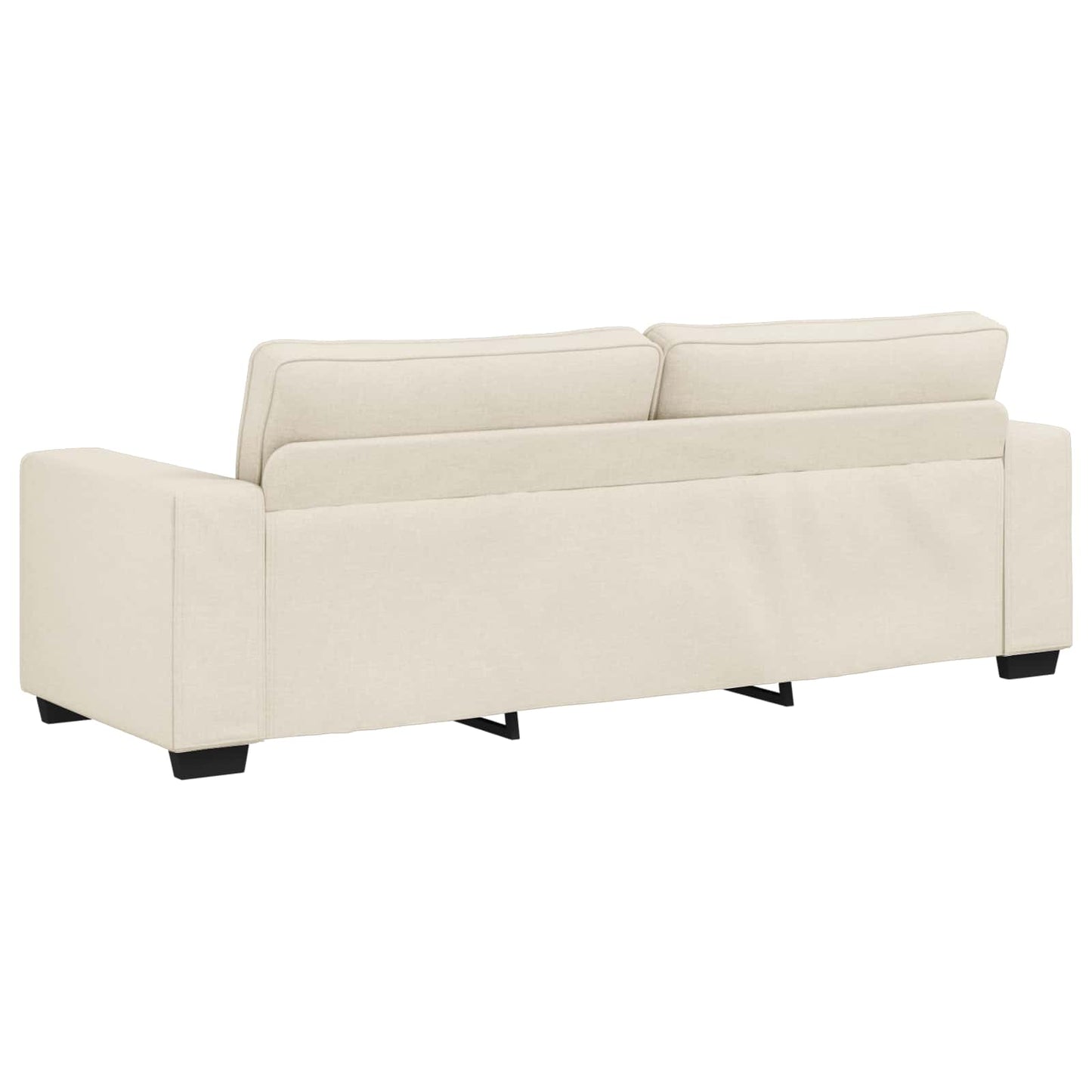 Sofa 2 pcs Beige 221 x 80 x 82 cm Leinenmischgewebe