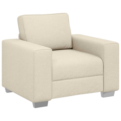 vidaXL Sofa 2 pcs Beige 219 x 80 x 82 cm Leinenmischgewebe