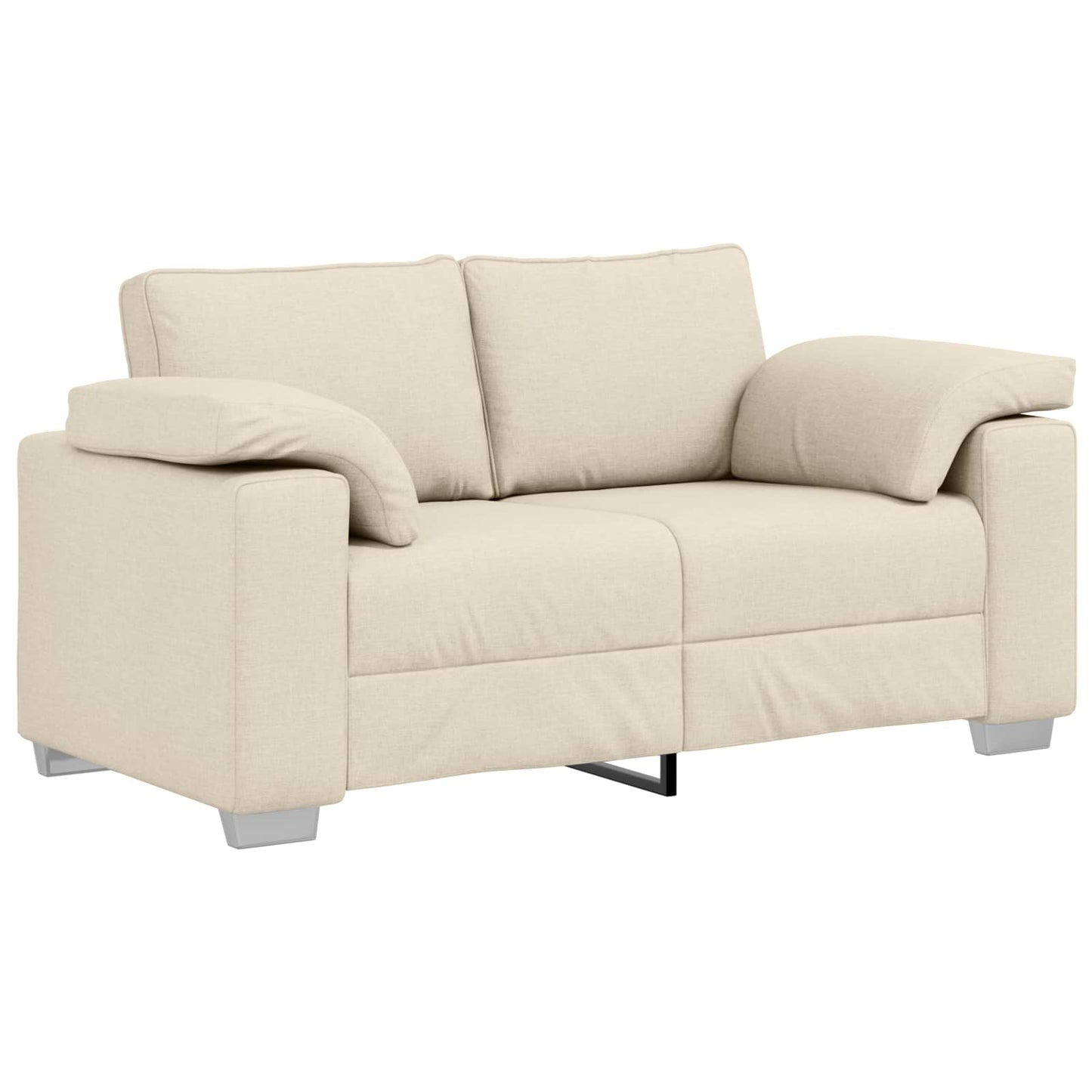 vidaXL Sofa 2 pcs Beige 219 x 80 x 82 cm Leinenmischgewebe