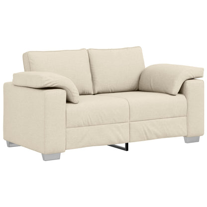 vidaXL Sofa 2 pcs Beige 219 x 80 x 82 cm Leinenmischgewebe