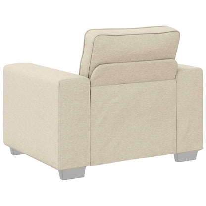 vidaXL Sofa 2 pcs Beige 219 x 80 x 82 cm Leinenmischgewebe