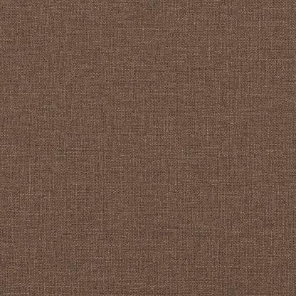 vidaXL Sofa 2 pcs Braun Leinenmischgewebe