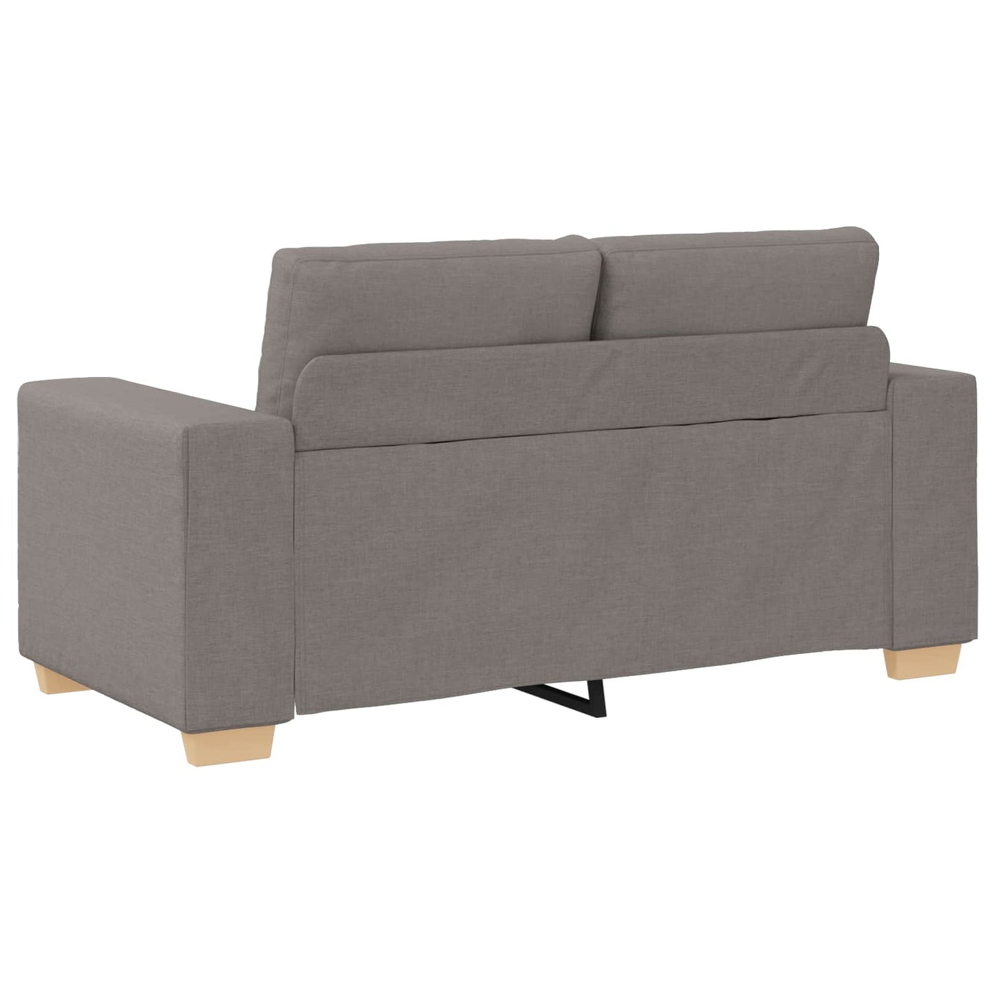 vidaXL Sofa 2 pcs Taupe Leinenmischgewebe